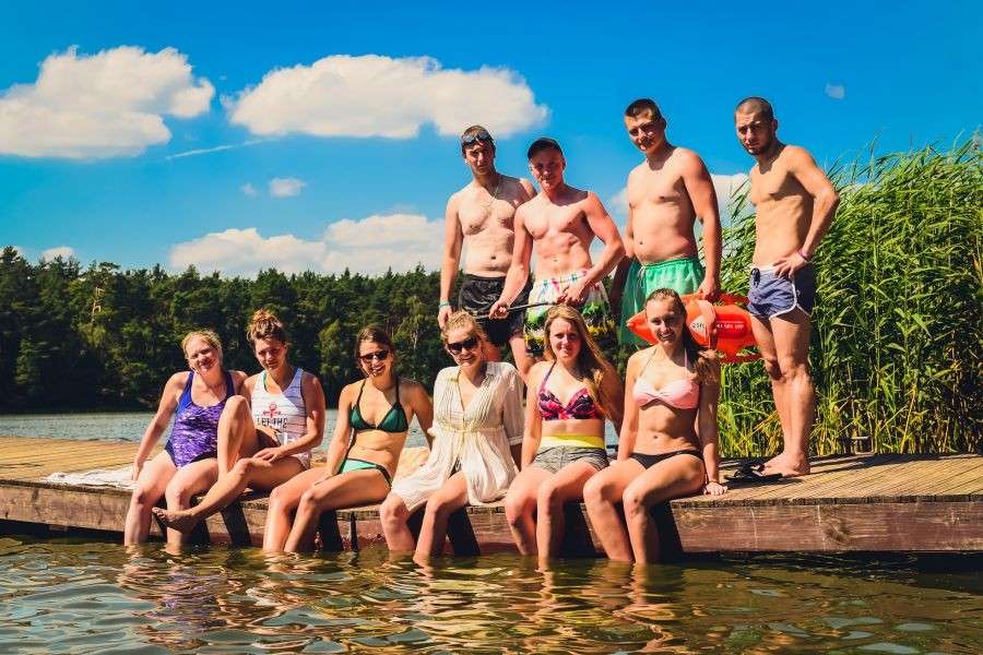 Studenci KPSW na obozie w Olejnicy