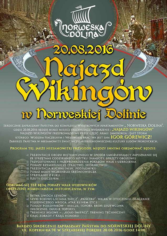 Najazd Wikingów w Szklarskiej Porębie