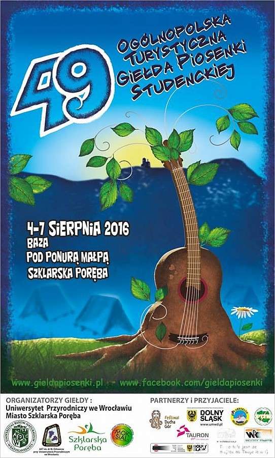  49. Ogólnopolska Turystyczna Giełda Piosenki Studenckiej 4-7 sierpnia 2016