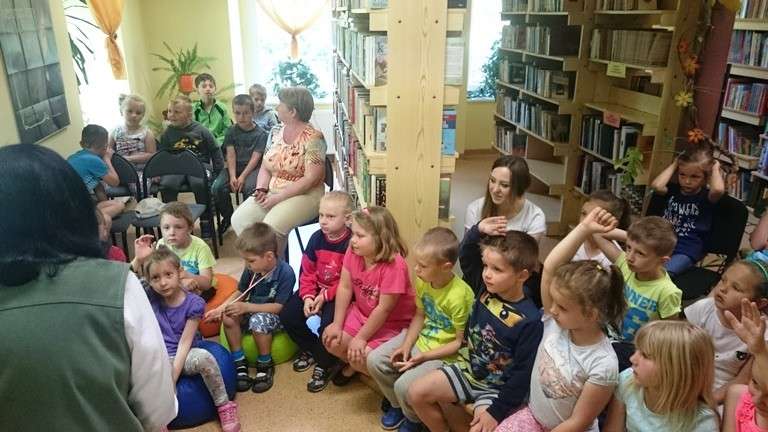Podgórzyn : Halina Stankiewicz czytała dzieciom 