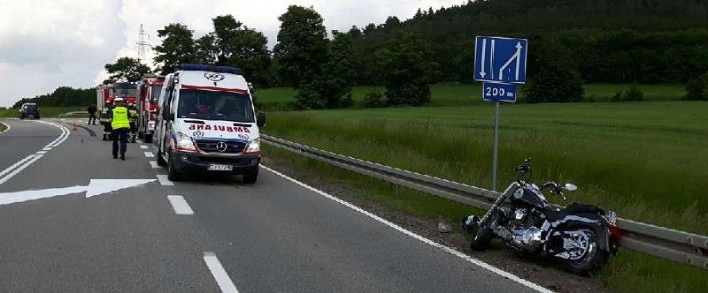Śmiertelny wypadek z udziałem motocyklisty