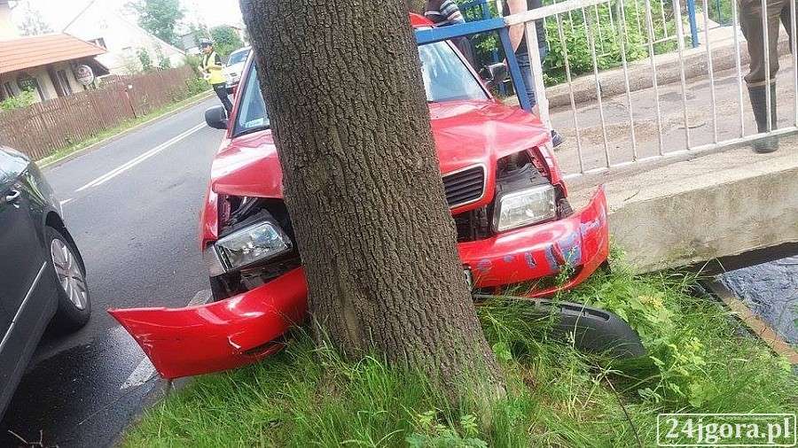 Kolizja z udziałem burmistrza Mirska.