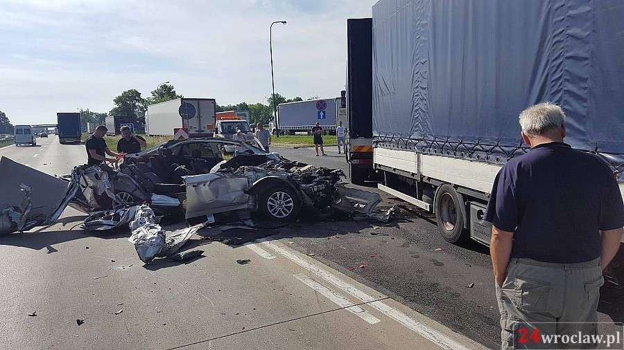 Groźny wypadek na autostradzie A4