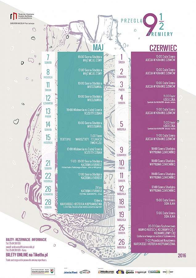 Teatr Norwida : Repertuar na maj i czerwiec