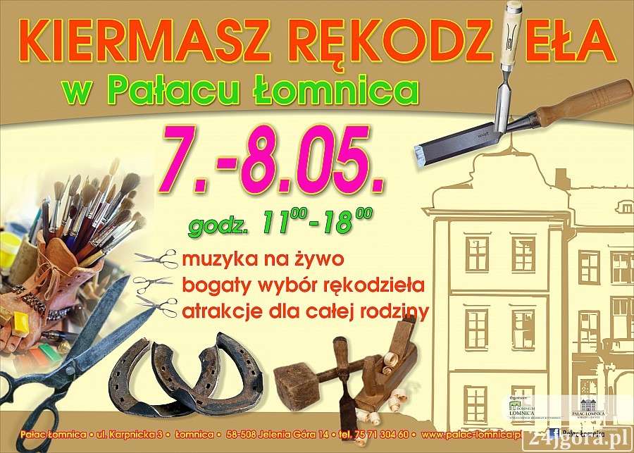 Kiermasz Rękodzieła w Pałacu Łomnica