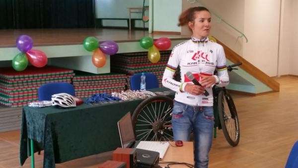 Maja Włoszczowska spotkała się z uczniami SP nr 3