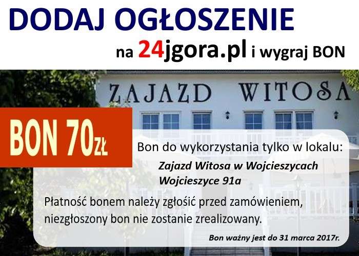 Dodaj ogłoszenie i wygraj bon o wartości 70 zł !