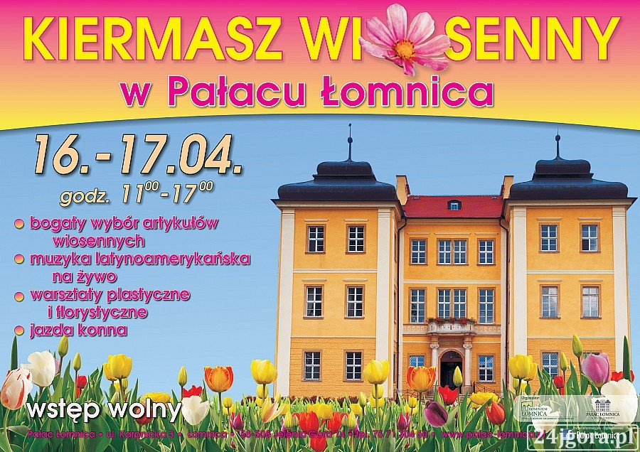 Kiermasz Wiosenny w Pałacu Łomnica