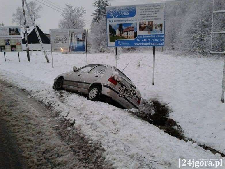 Trudne warunki na drogach. 
