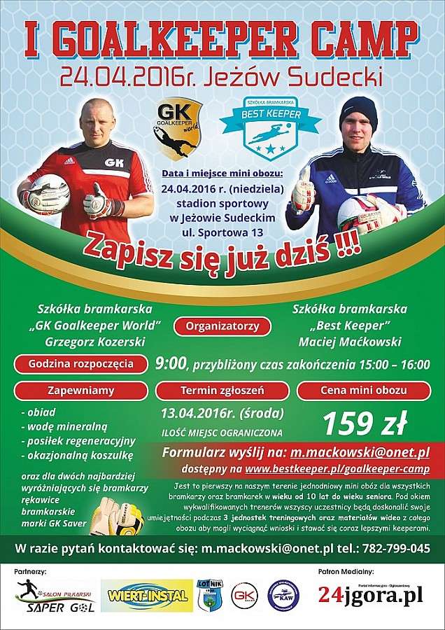 Ostatnie dni zapisów do Goalkeeper Camp !