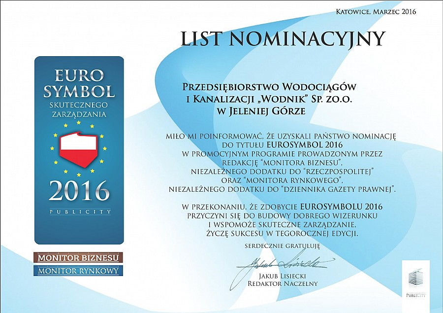 Ogromne wyróżnienie dla 