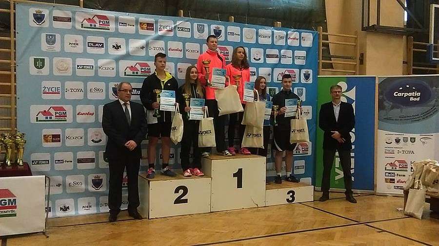 Dwa złote medale Łukasza CIMOSZ na Grand Prix Polski w badmintonie
