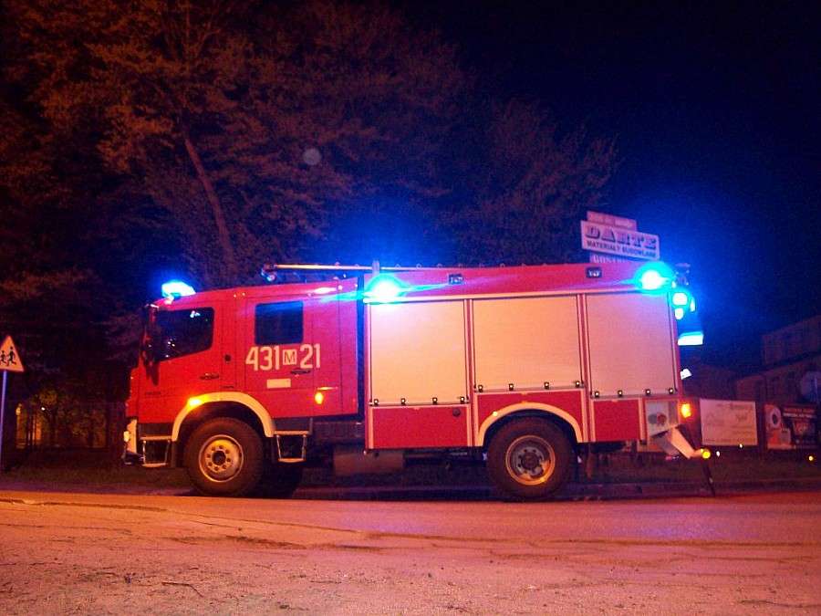 Pożar sadzy w kominie