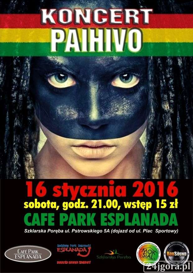 Paihivo – reggae koncert w Cafe Park Esplanada Szklarska Poręba