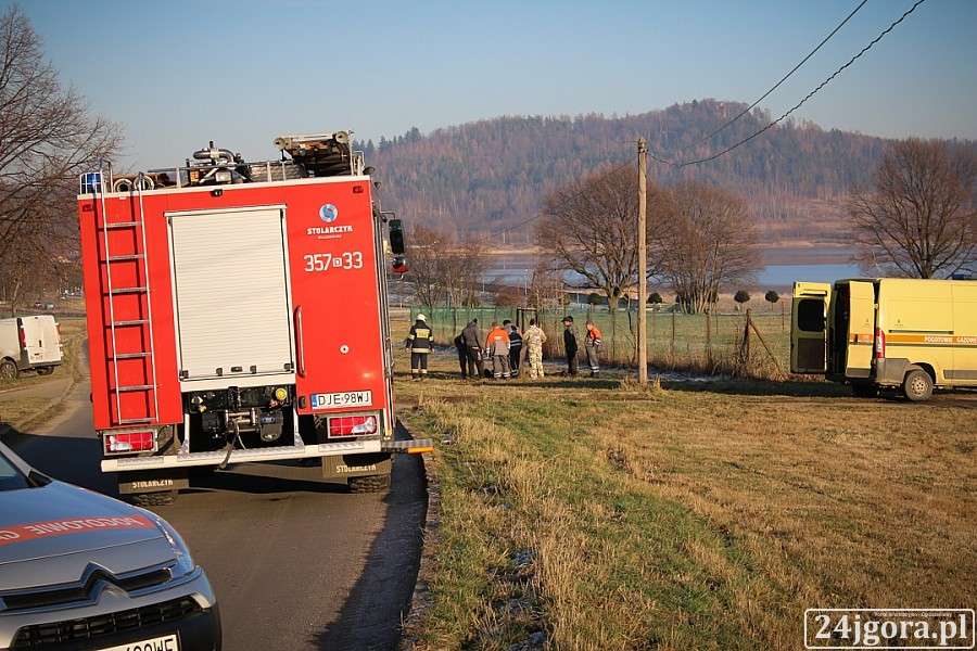 Podgórzyn : Wyciek gazu na ul. Nowej