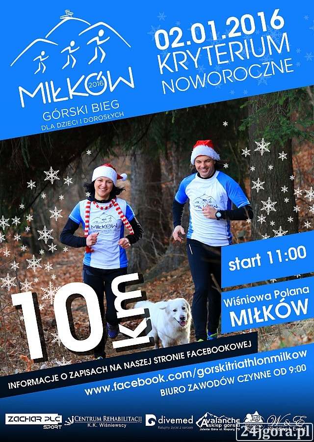 Tylko 10 dni do Zimowego Biegu dla dzieci i dorosłych w Miłkowie 