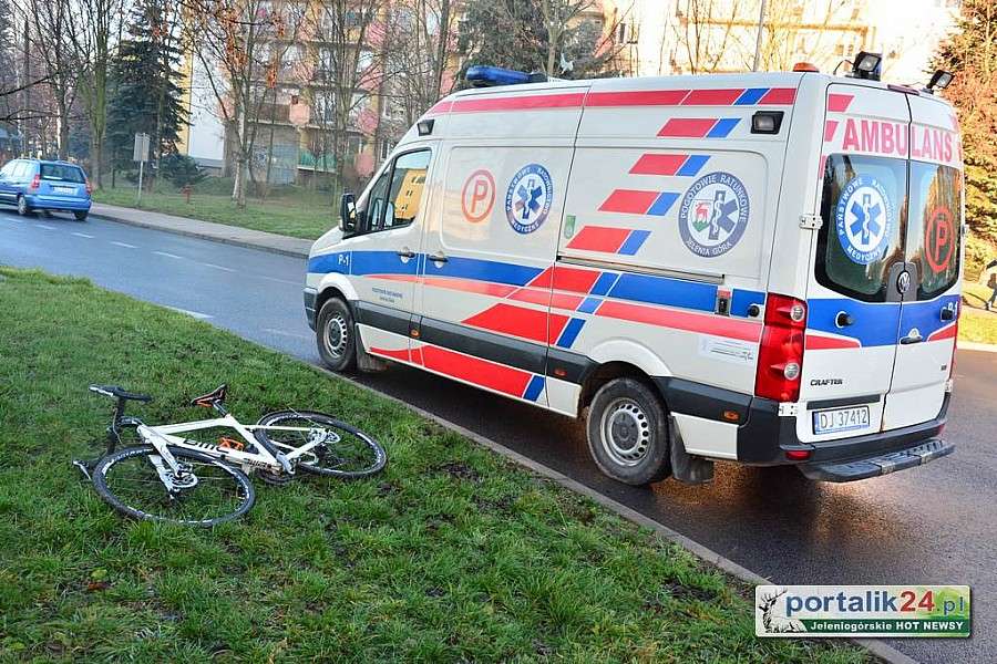 Zabobrze - Potrącenie rowerzystki
