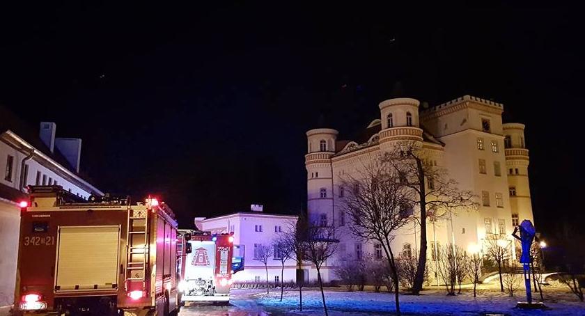 Alarm w Pałacu Wojanów. Czujka wezwała straż pożarną