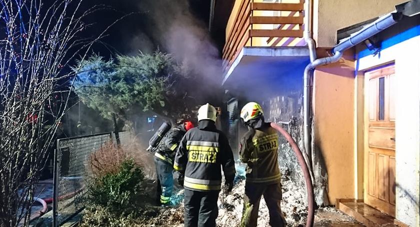 Zwarcie instalacji i pożar odpadów