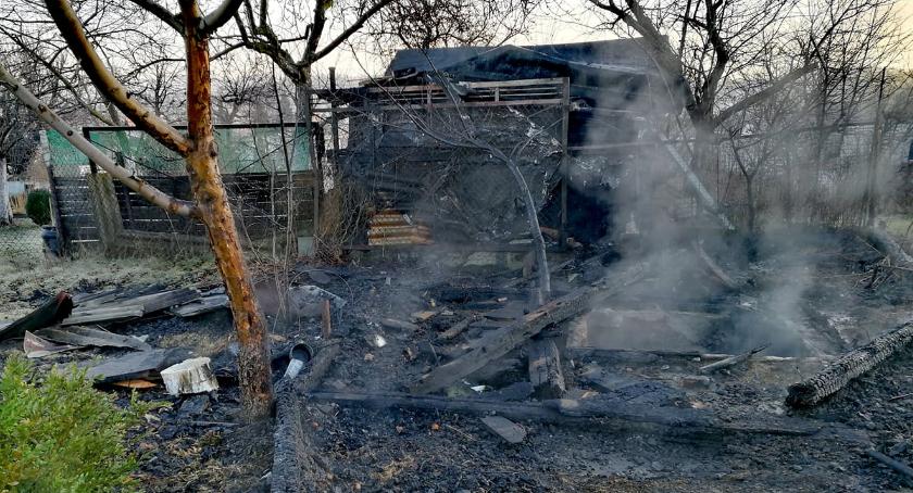 Jelenia Góra - Pożar altanki przy ul. Hofmana