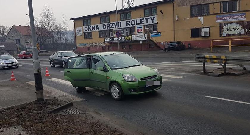Potrącenie pieszej na ulicy Wolności