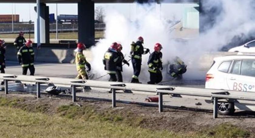 Kobieta spłonęła żywcem na autostradzie A4
