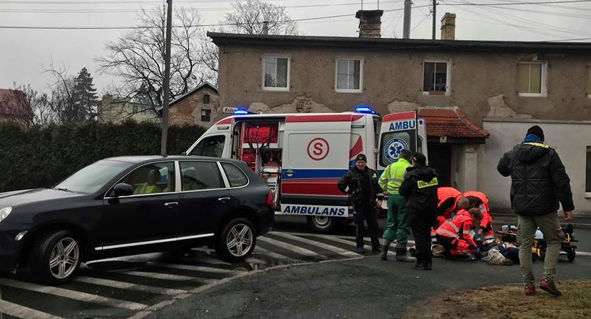 Potrącenie pieszej w Cieplicach