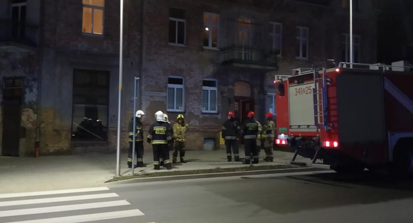 Interwencja straży pożarnej na Wyczółkowskiego