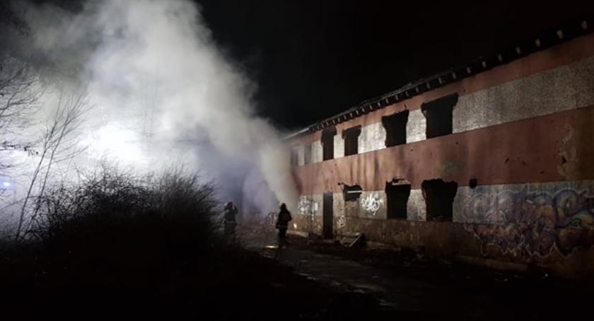 Pożar w pustostanie na Krakowskiej