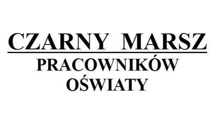 Czarny Marsz jeleniogórskich nauczycieli