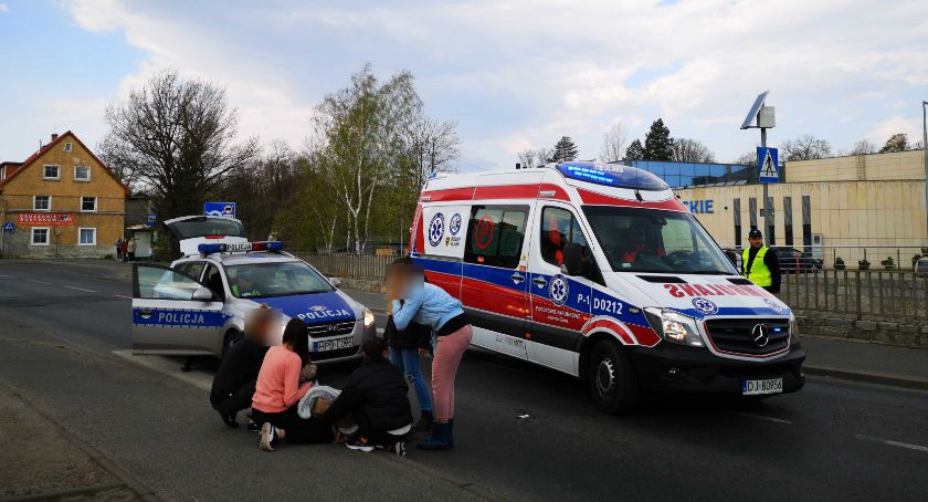 Potrącenie pieszej w Cieplicach
