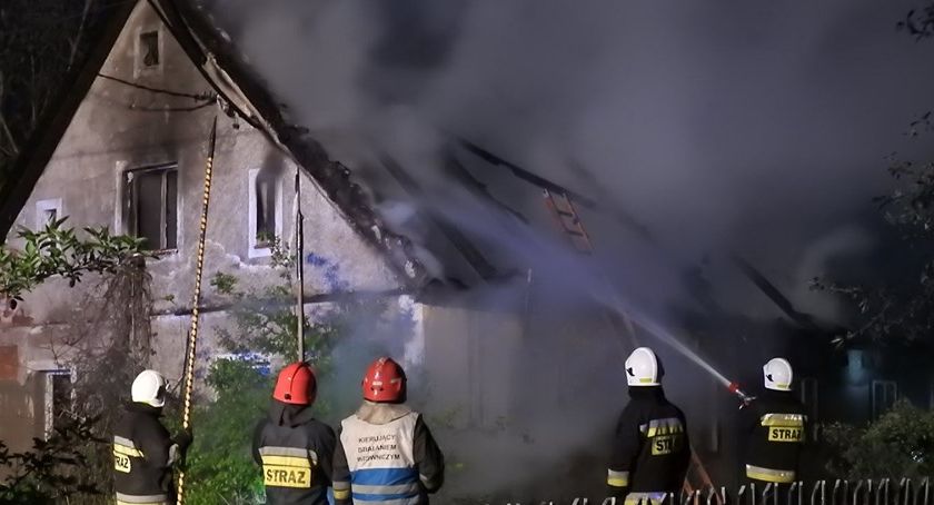 Piechowice - Pożar opuszczonego budynku