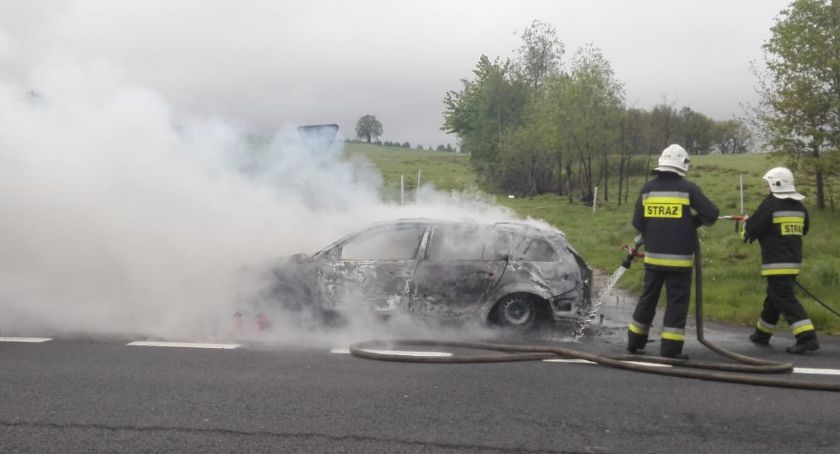 Pożar samochodu osobowego na DK30