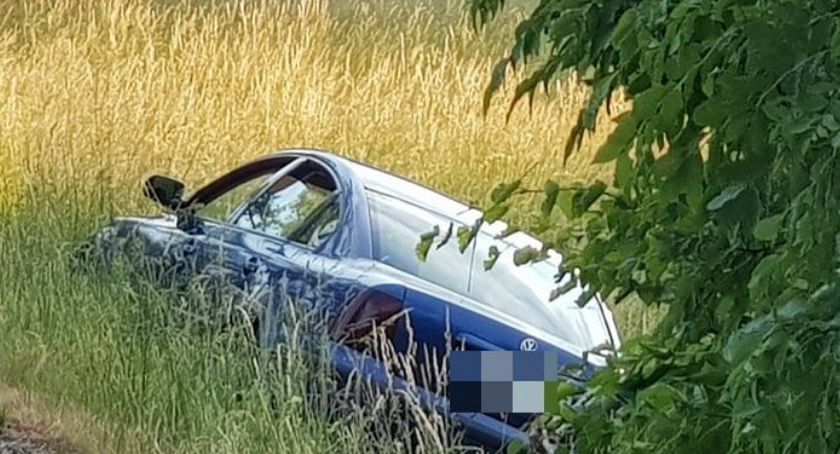 Brawurowa jazda zakończona w rowie