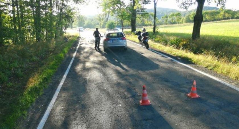 Motocyklista uderzył w drzewo. Zginął na miejscu.