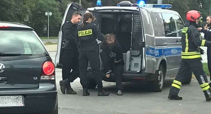 Interwencja służb na ulicy Wolności