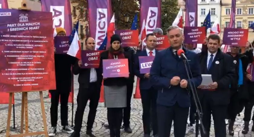 Robert Biedroń w Jeleniej Górze ogłosił Pakt dla małych i średnich miast