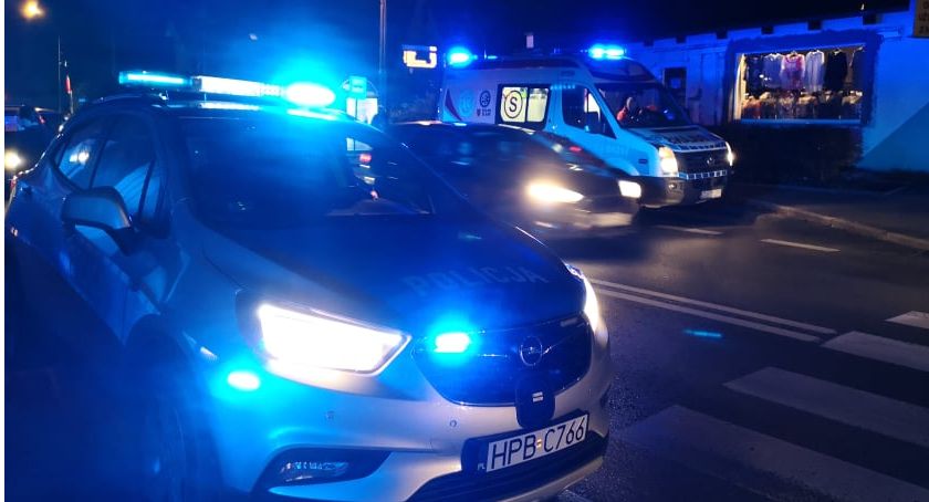 Najechanie na tył - zderzenie na ulicy Wolności