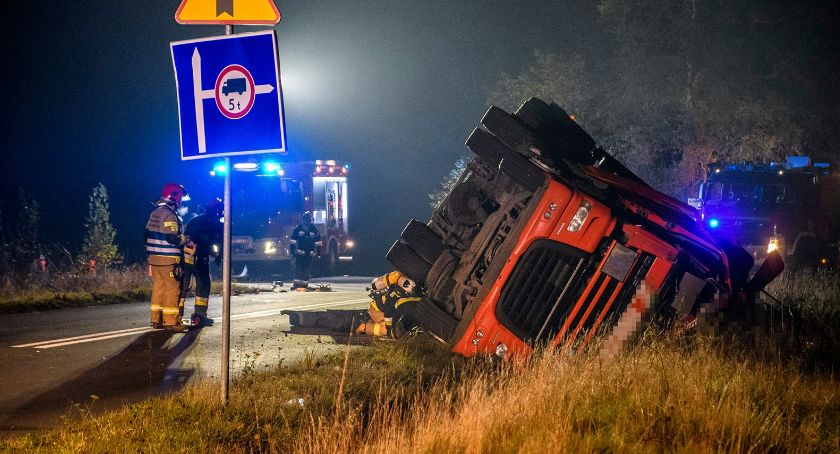 Wypadek cysterny pod Bolesławcem. Kierowca zginął na miejscu