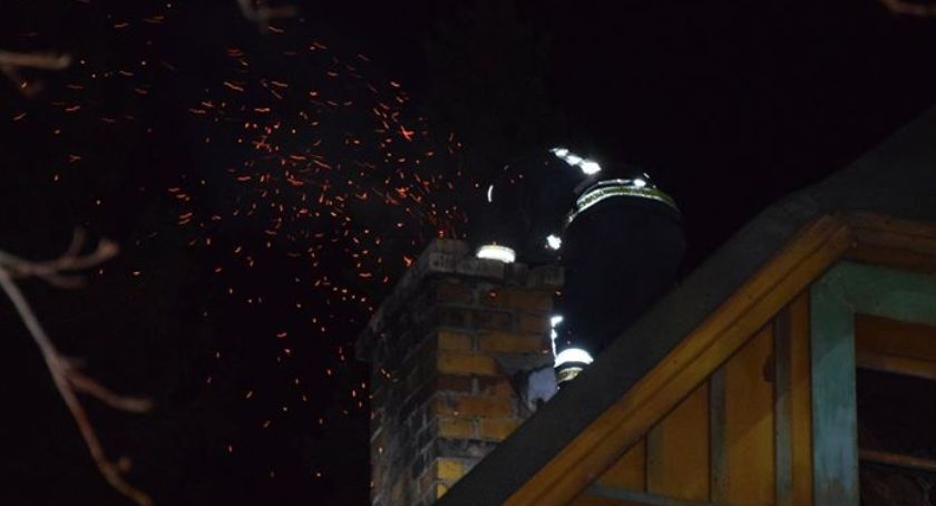 Szklarska Poręba - Pożar sadzy w kominie