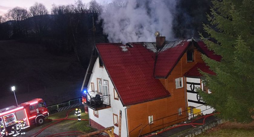 Pożar pensjonatu w Szklarskiej Porębie