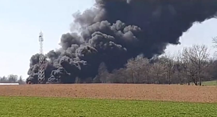 Ogromny pożar pod Gryfowem