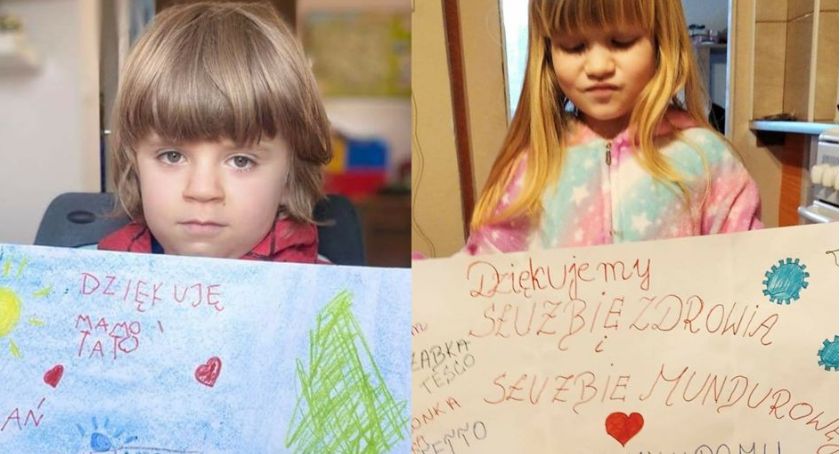 Maluchy z Karpacza w hołdzie ratownikom