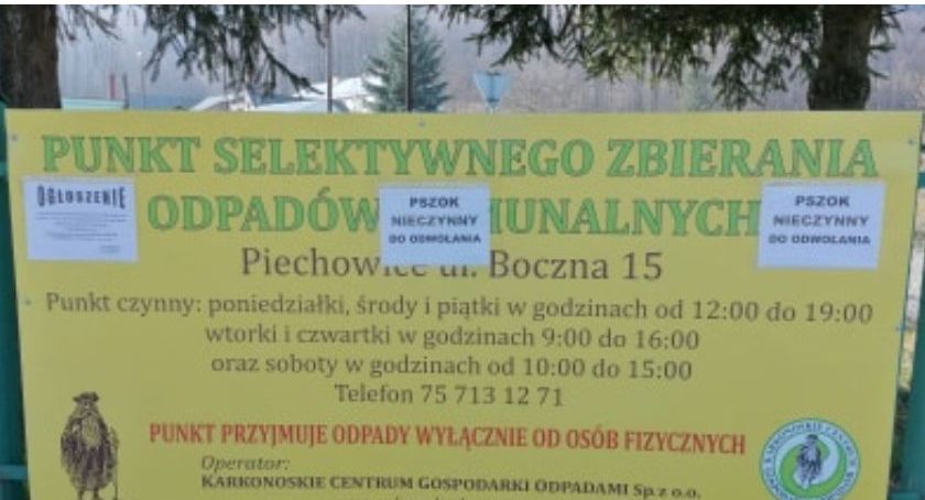 Piechowice : PSZOK ponownie czynny od 4 maja