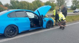 BMW znanego YouTubera rozbite na autostradzie A4