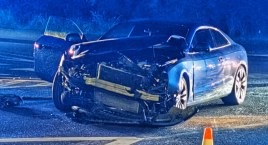 Wypadek na Ogińskiego. Zderzyły się dwa samochody.