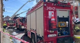 Pożar budynku przy ulicy Zjednoczenia Narodowego. Zo&hellip;