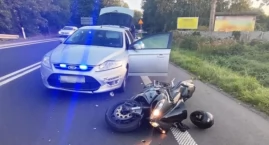 Pod wpływem narkotyków uciekał na skradzionym motocyklu. Zobacz film