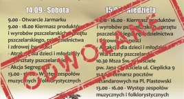Cieplicki Jarmark Pszczelarski odwołany