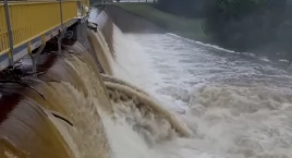 Aktualna sytuacja na tamie w Sobieszowie. Tak źle nie było jeszcze nigdy